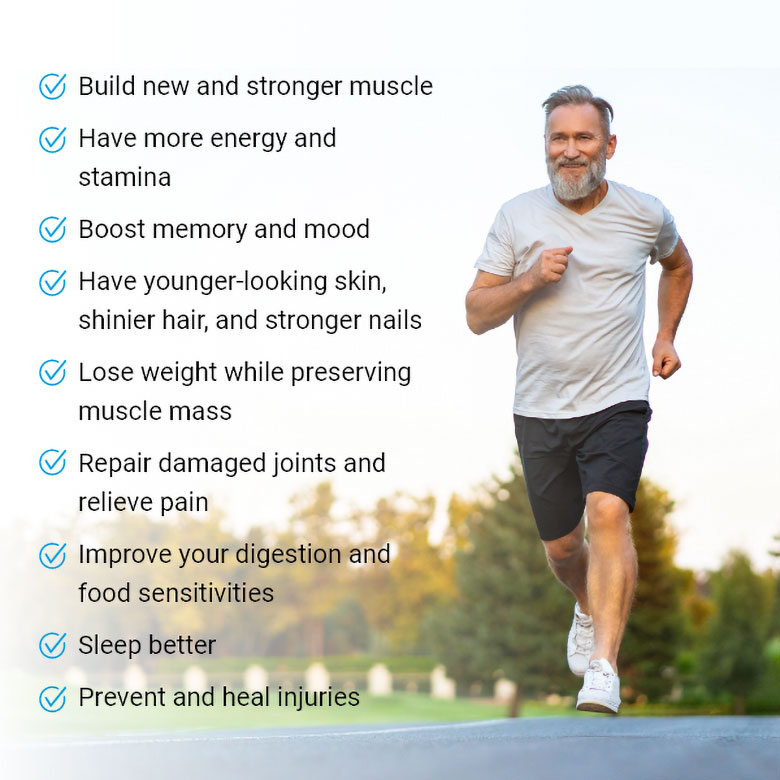 Image of a vibrant and strong 65-year-old man